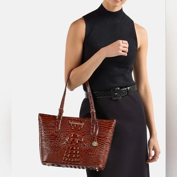 Brahmin Black Medium Asher Tote - Picture 7 of 7